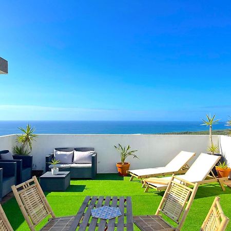 Apartamento Nazaré Ocean Flat - Private Rooftop Terrace BBQ Exterior foto