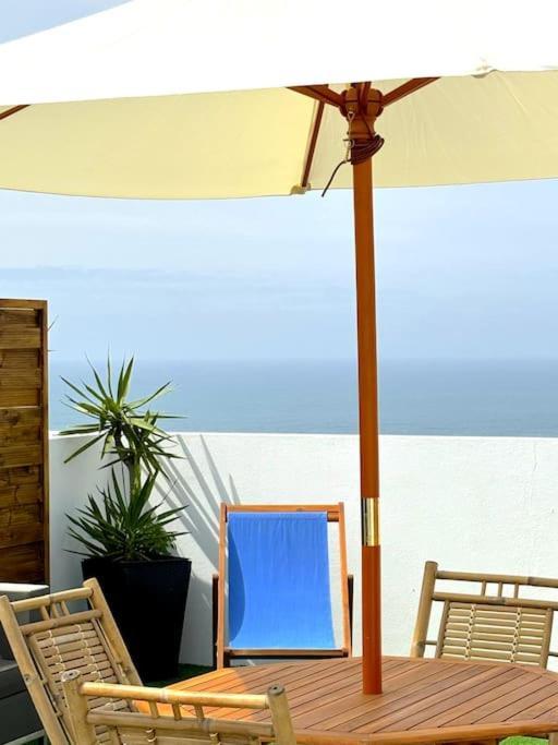 Apartamento Nazaré Ocean Flat - Private Rooftop Terrace BBQ Exterior foto