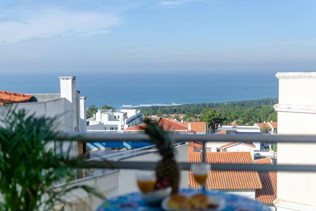 Apartamento Nazaré Ocean Flat - Private Rooftop Terrace BBQ Exterior foto